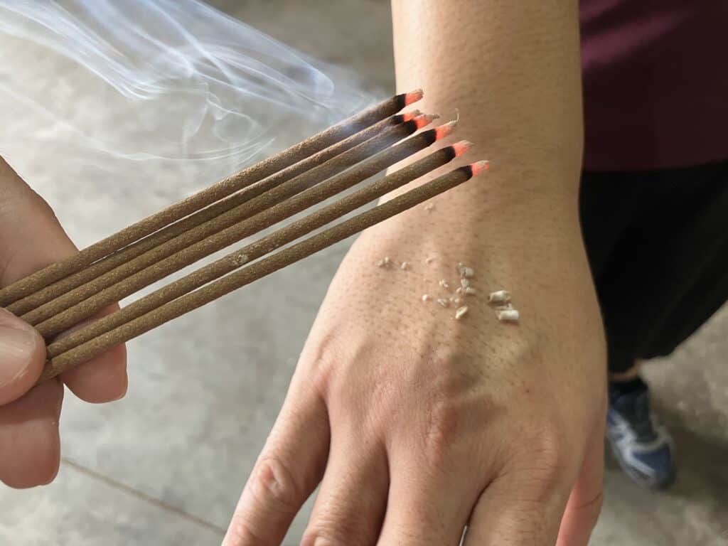 天然立香香灰不燙手
