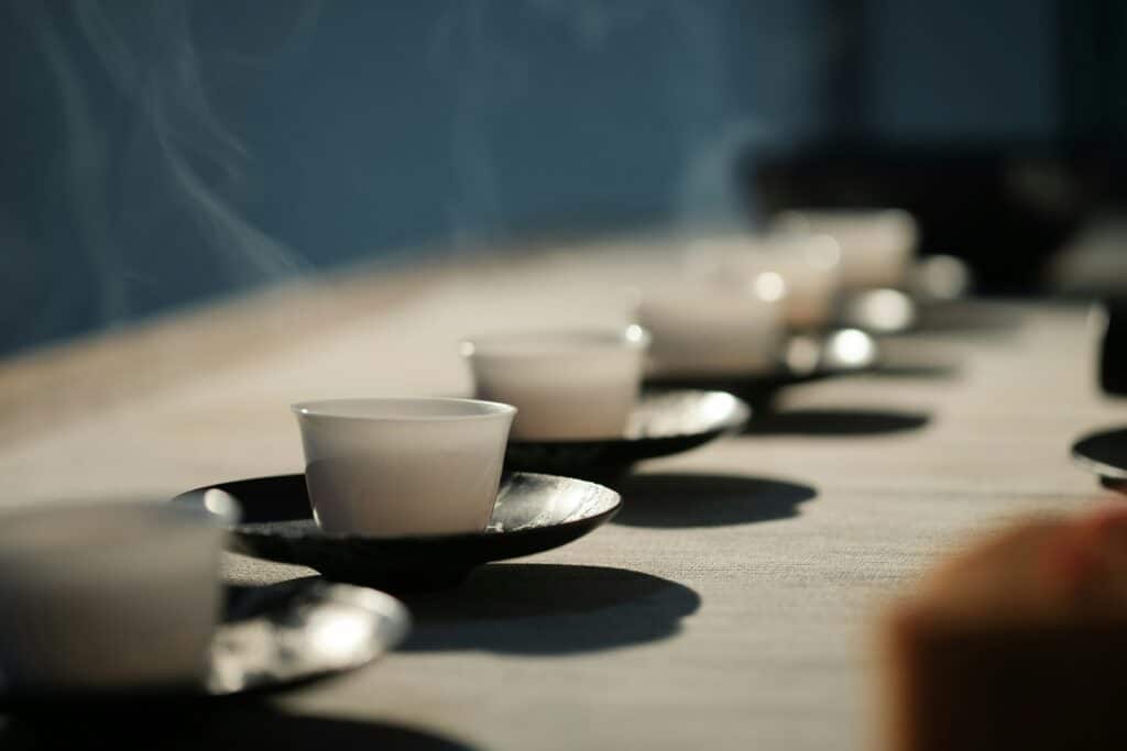 線香使用場景:品茶